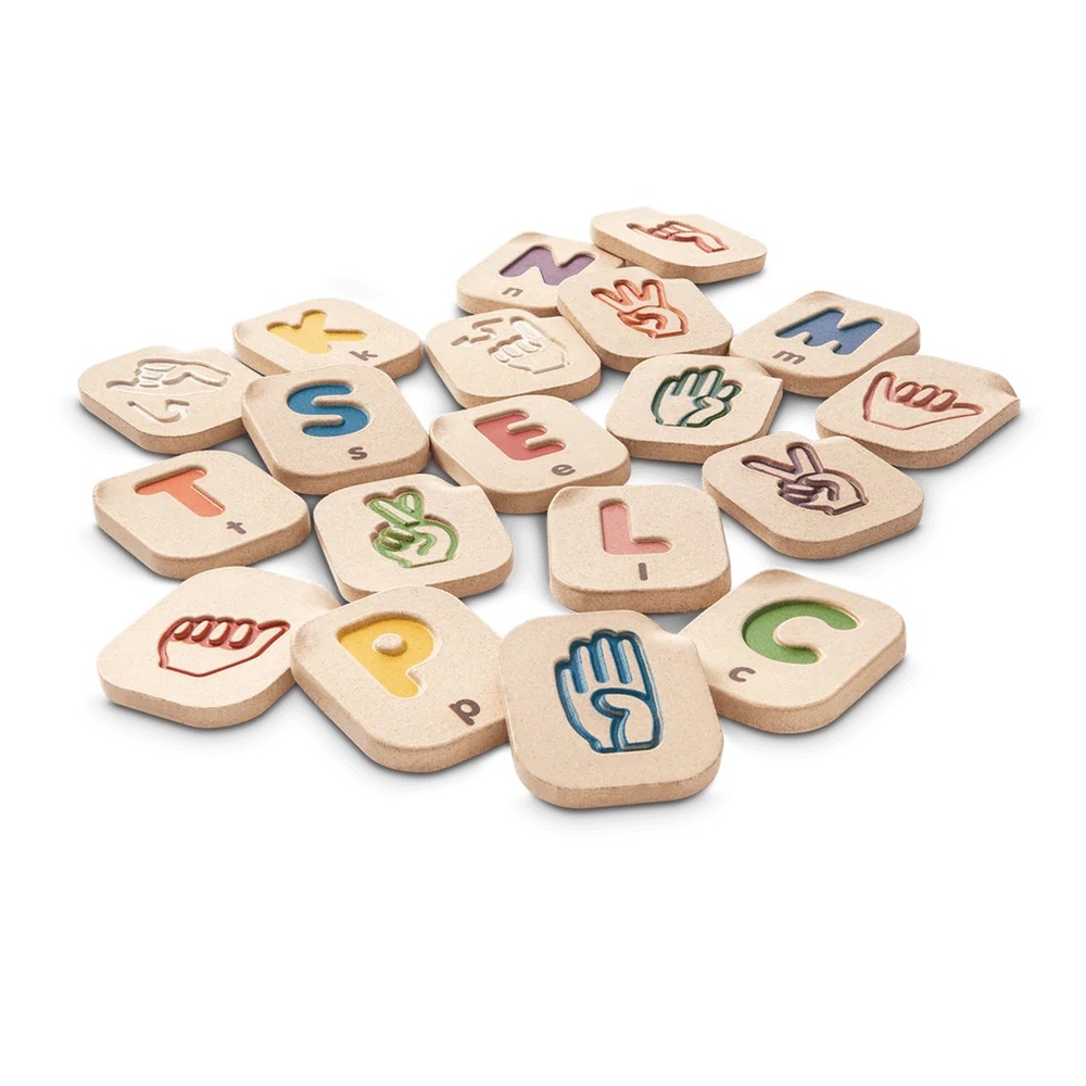 Plan Toys Hand Sign Alphabet Tiles